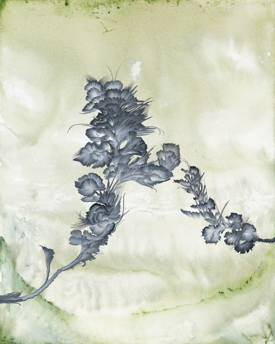 Father and Son, 2025 Watercolor and gouache on paper 12 1/4 x 9 3/4 inches