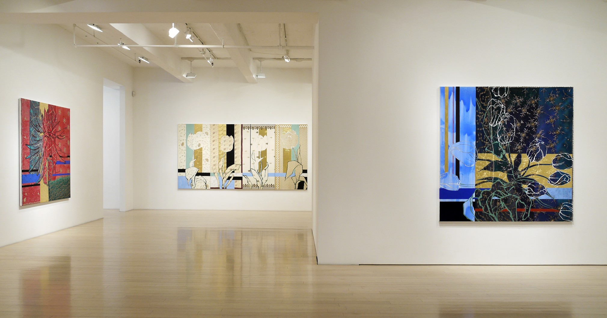 Installation of&nbsp;Robert Kushner: Reverie: Dupatta-topia, DC Moore Gallery, 2018