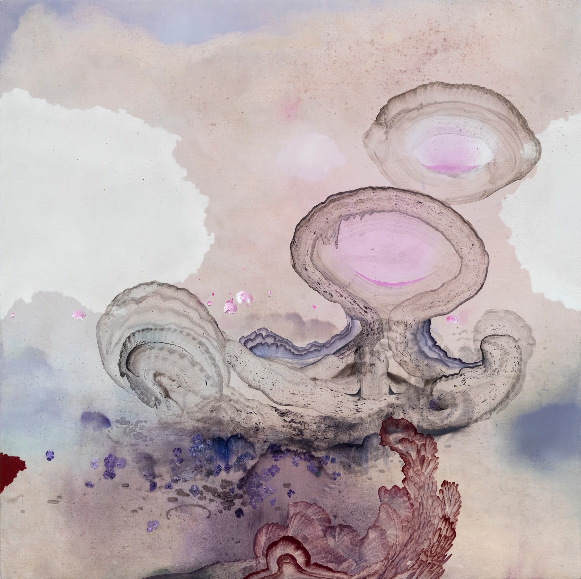 Myth of the Five Ages no. 4, 2025 Oil on wood panel 18 x 18 inches