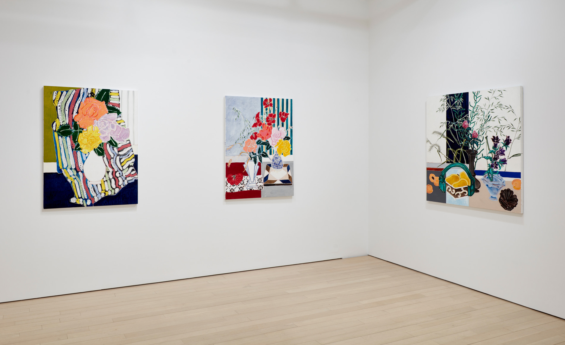 Installation view of &quot;Robert Kushner: Antella Windows and Curtains&quot;