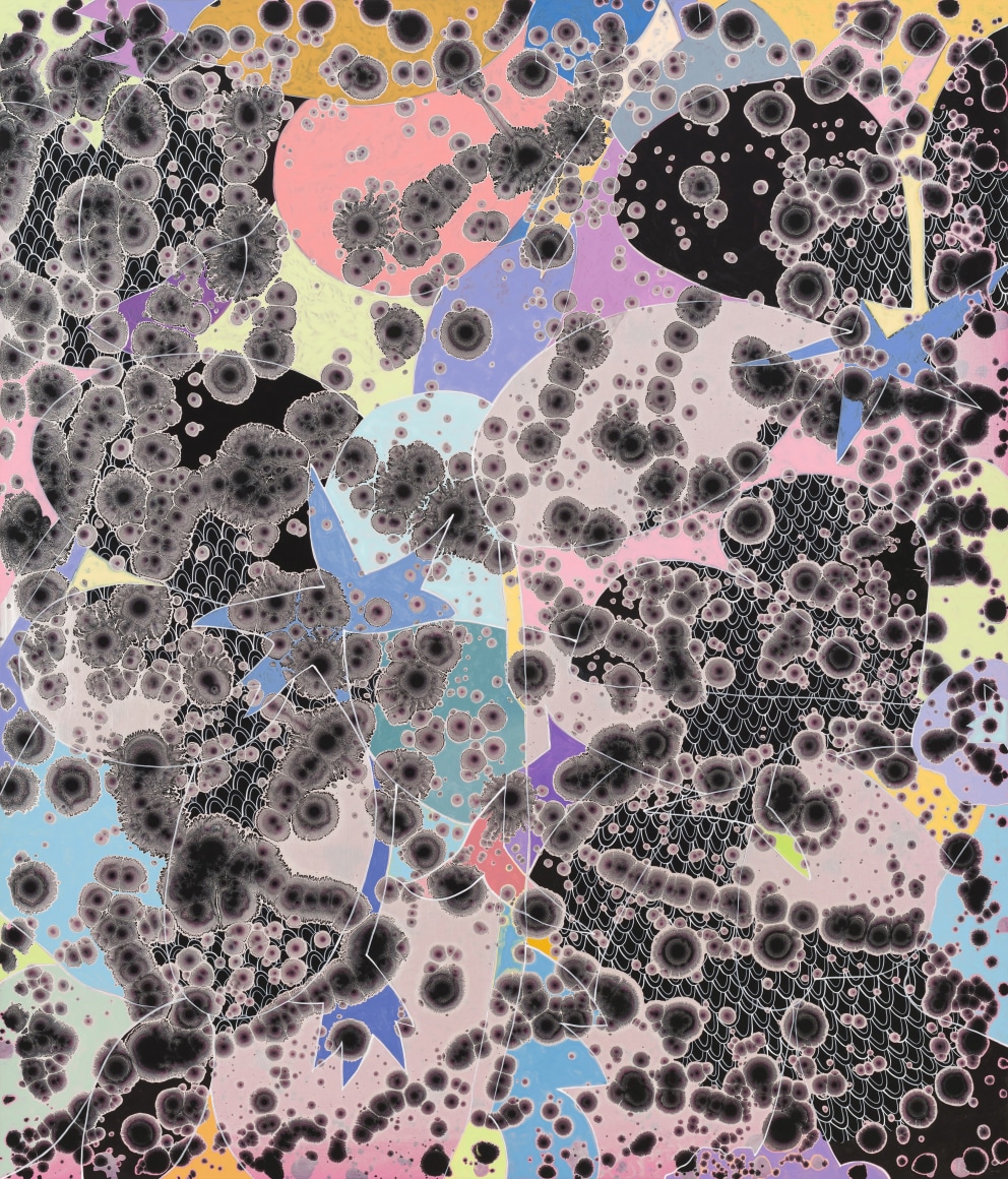 Serrulata Revised, 2020/2023 Acrylic on linen 42 x 36 inches