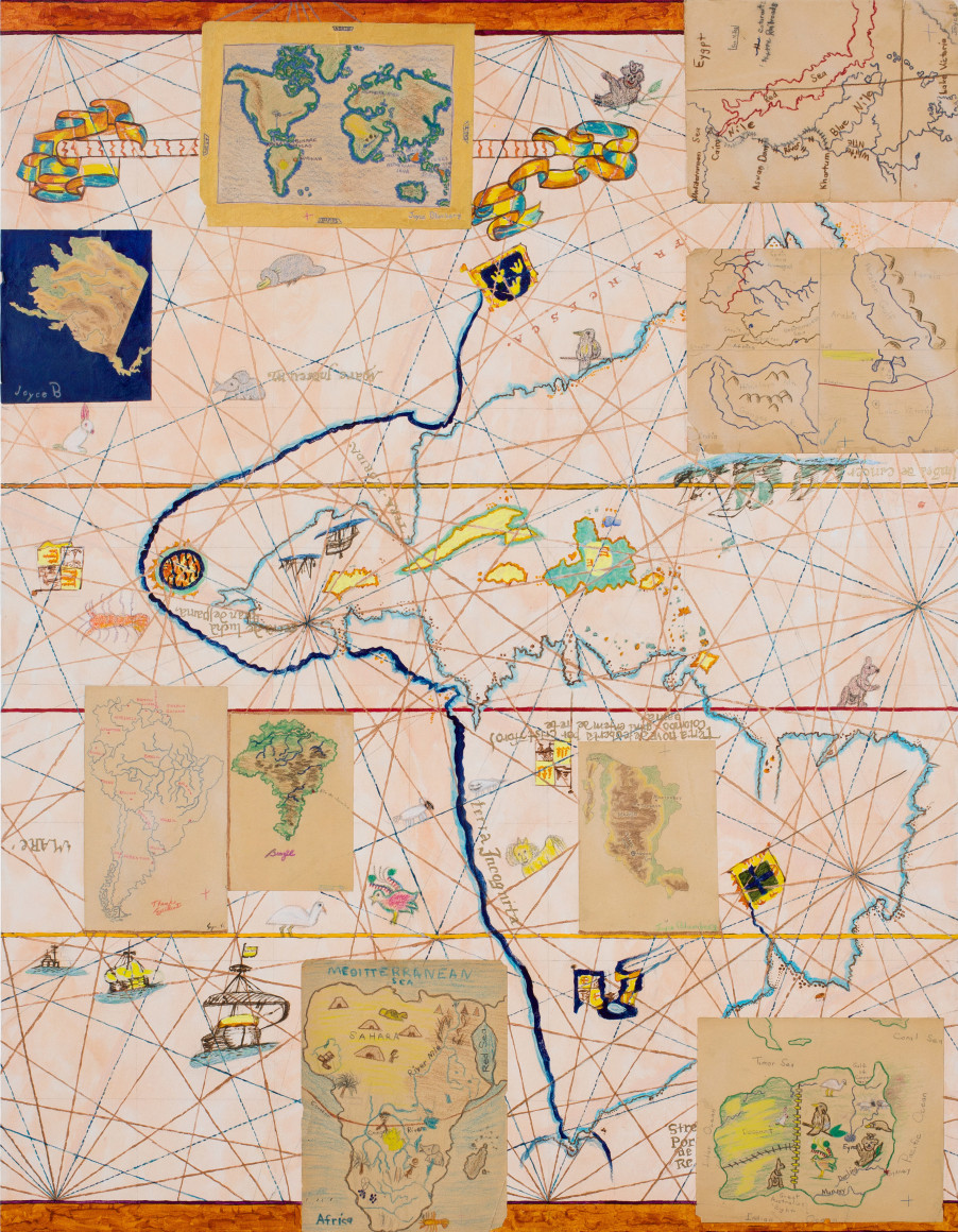 Mapa mundi on Craiyon