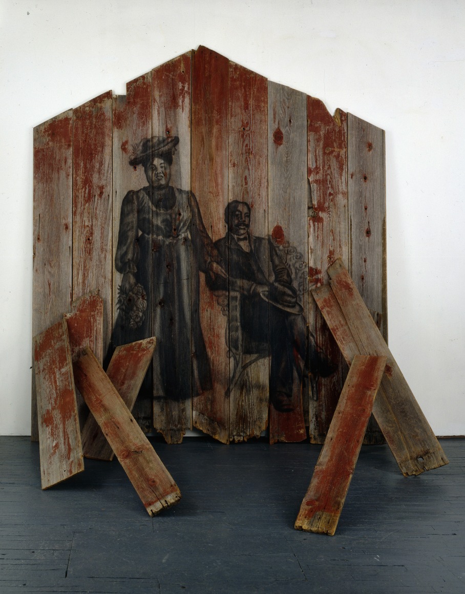 Ansermar, 1999 Charcoal on wood