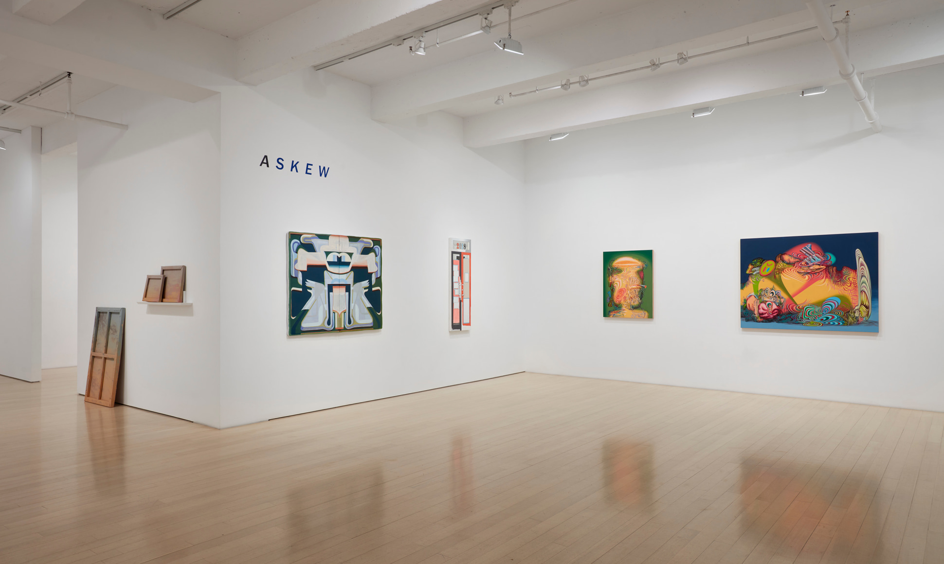 Installation view of ASKEW
