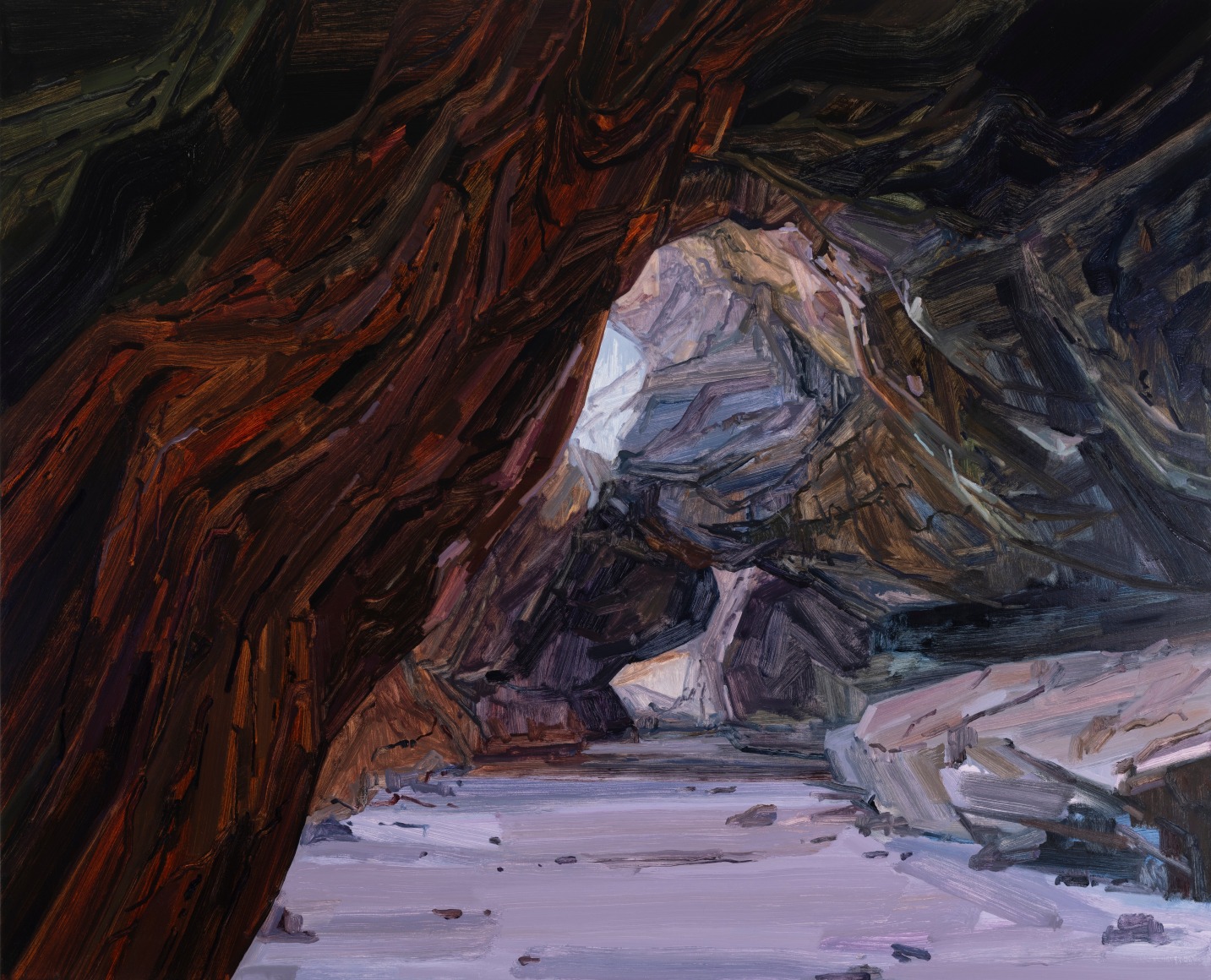 Cave, 2024 Oil on canvas 78 x 96 inches