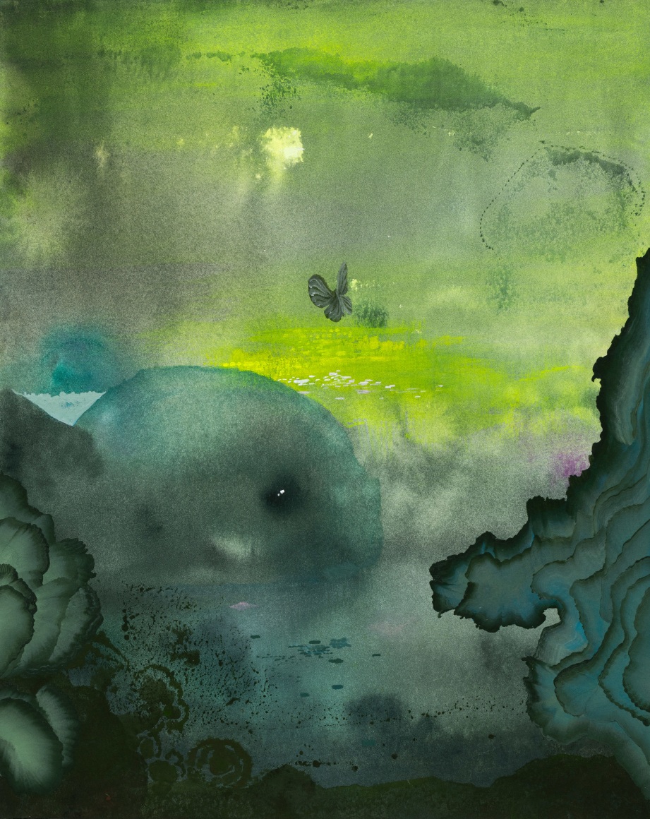 The Hiding, 2025 Watercolor and gouache on paper 12 1/4 x 9 3/4 inches