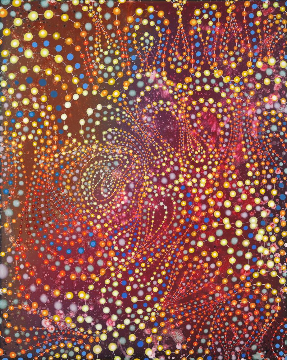 Red Field, 2014 Acrylic on wood panel 30 x 24 inches