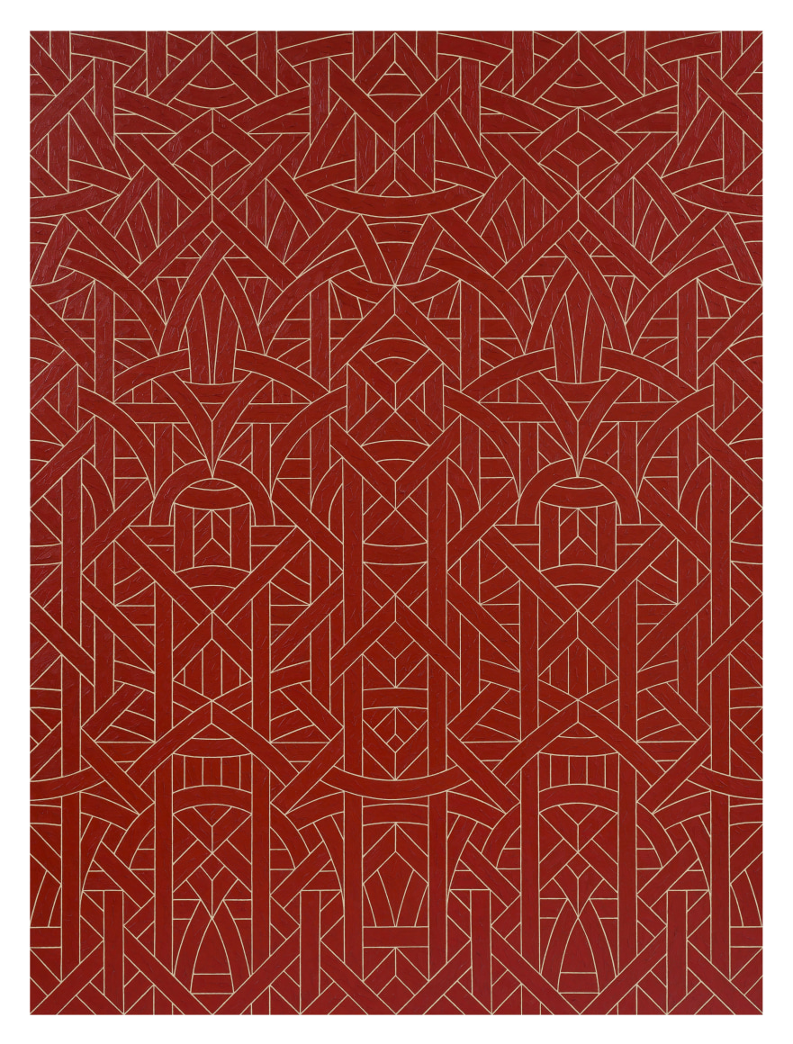 Valerie Jaudon Pantherburn, 1979 Metallic powder and oil on canvas 96 x 72 inches