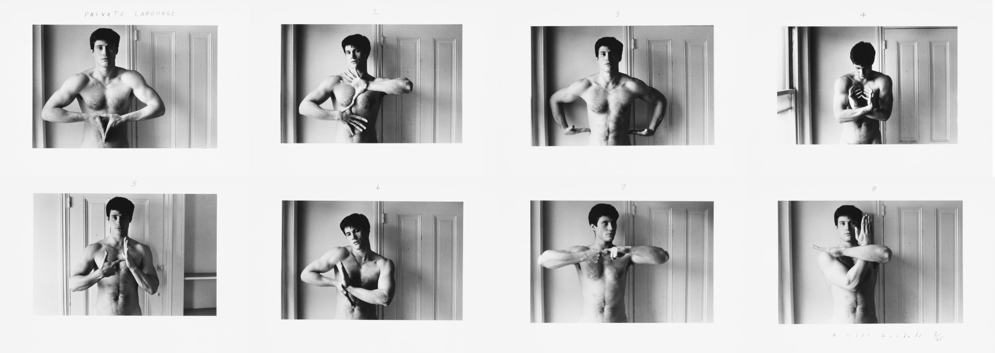 Private Language, 1980s Eight gelatin silver prints 3 1/4 x 5 inches (image); 5 x 7 inches (paper) Edition 2/25