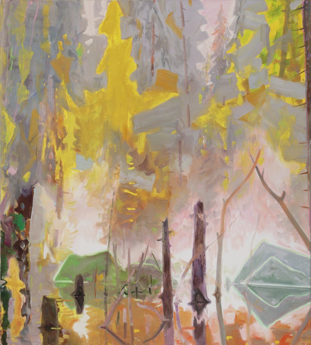 Eric Aho, Spirit Stand, 2021. Oil on linen, 78 x 70 inches