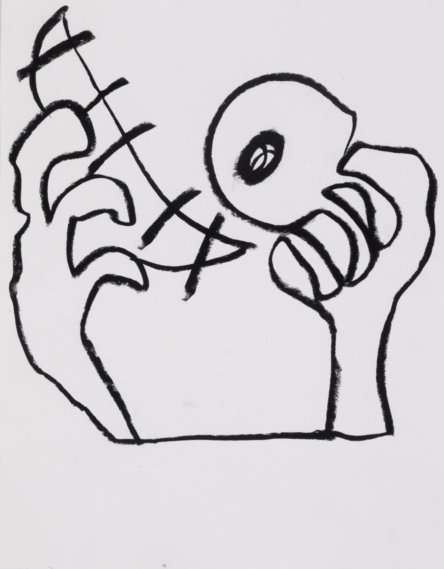 Charcoal on paper drawing by Ricardo Gonzalez