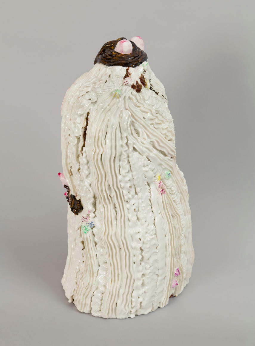 Chocolate Chip Flirt, 2012, Porcelain, tin-glaze, on glaze enamels