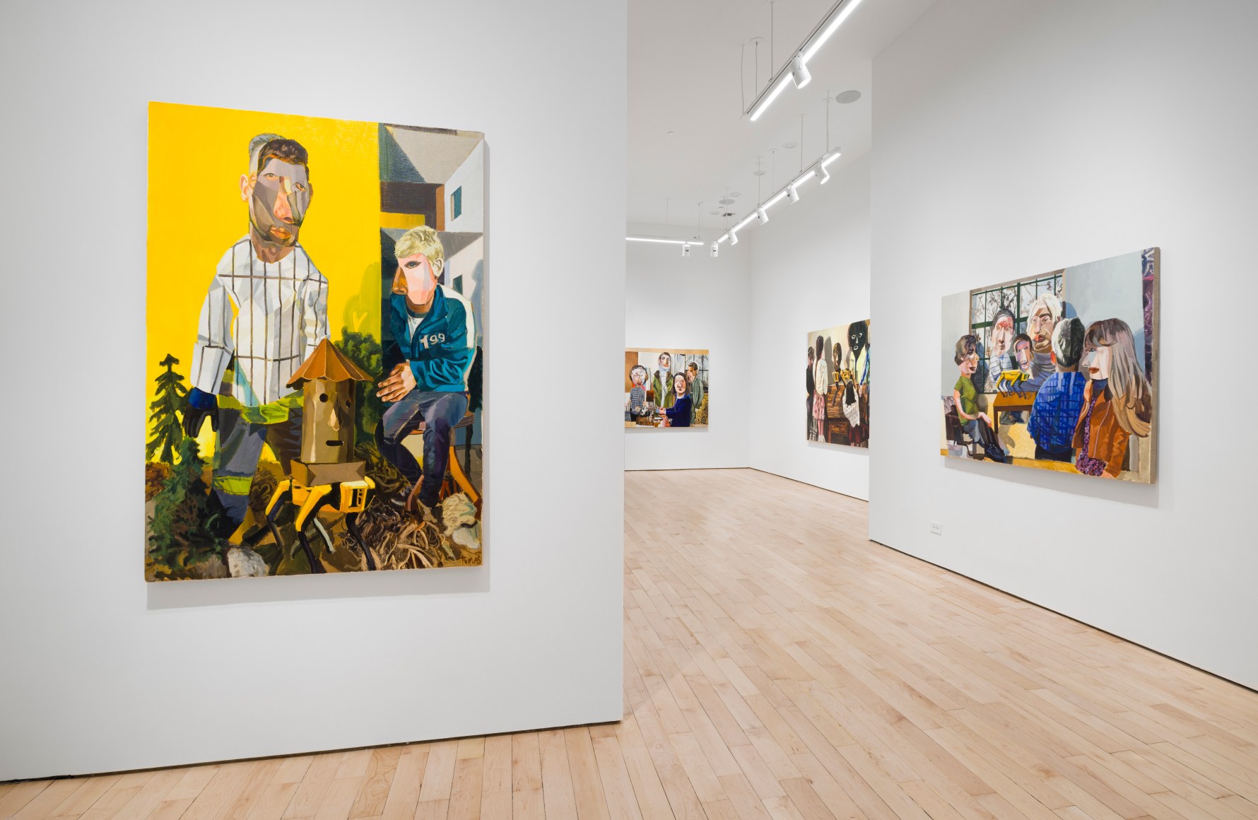 Installation view of Jakub Tomas's "The Field Robot of Myself"