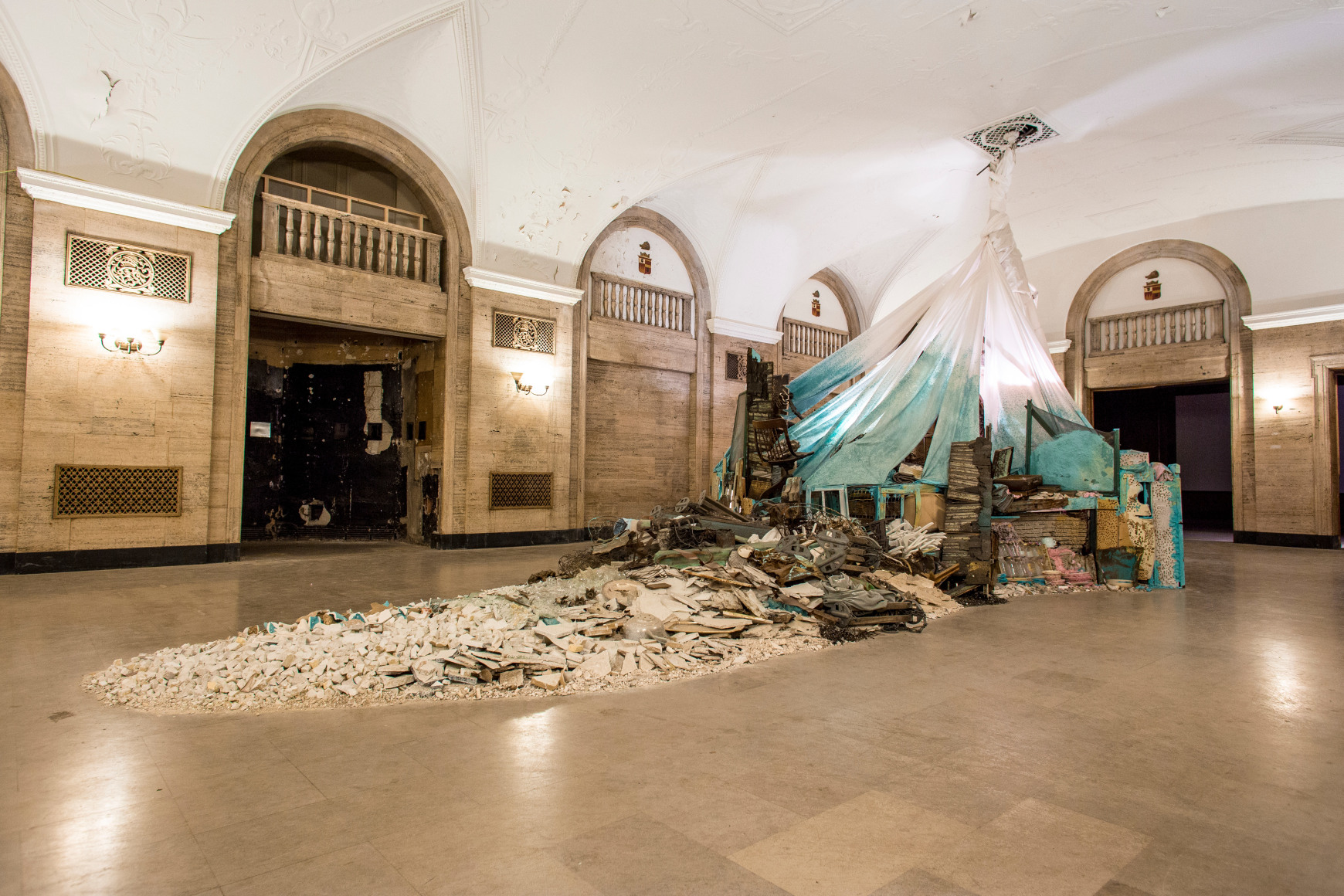 Site specific mixed media installation by Julie Schenkelberg