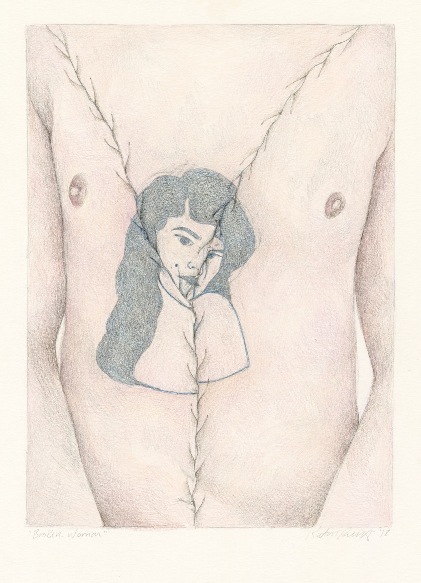 Work on paper by Katarina Riesing