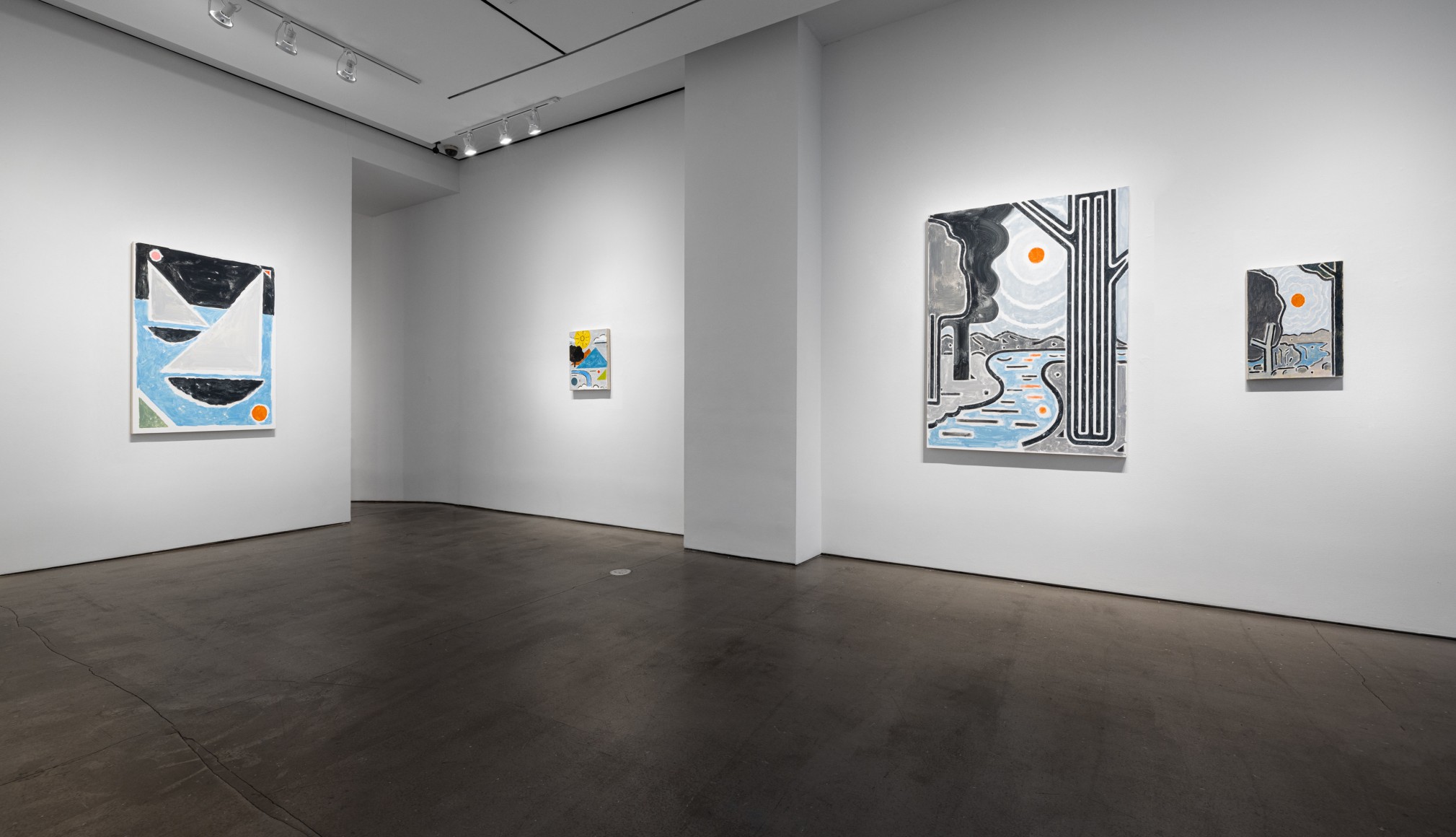 Installation views, paintings by Brian Scott Campbell