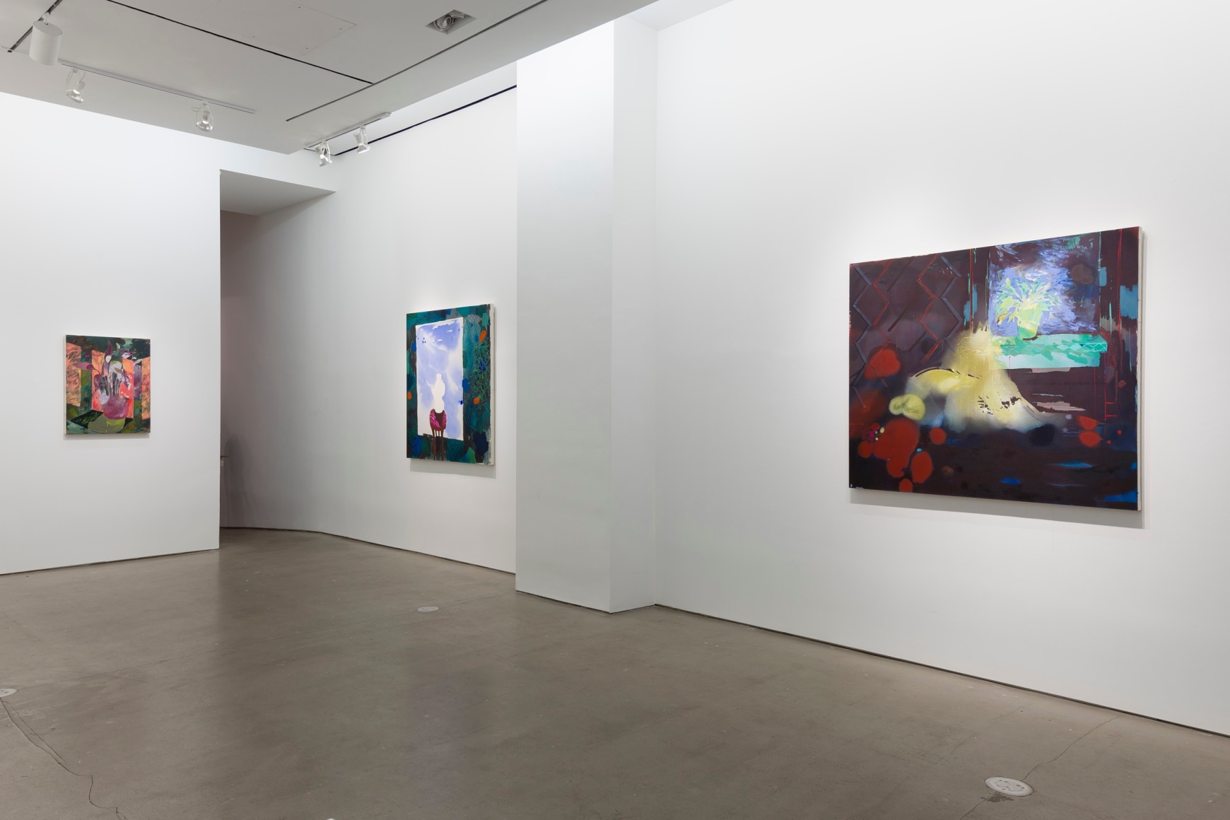 Installation of paintings by Angelina Gualdoni