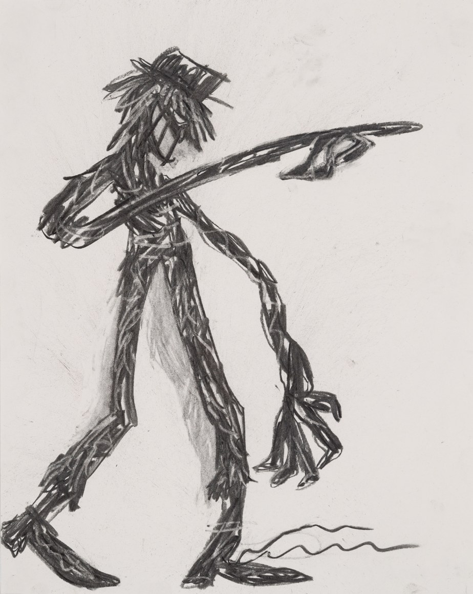 Charcoal on paper by Ricardo Gonzalez