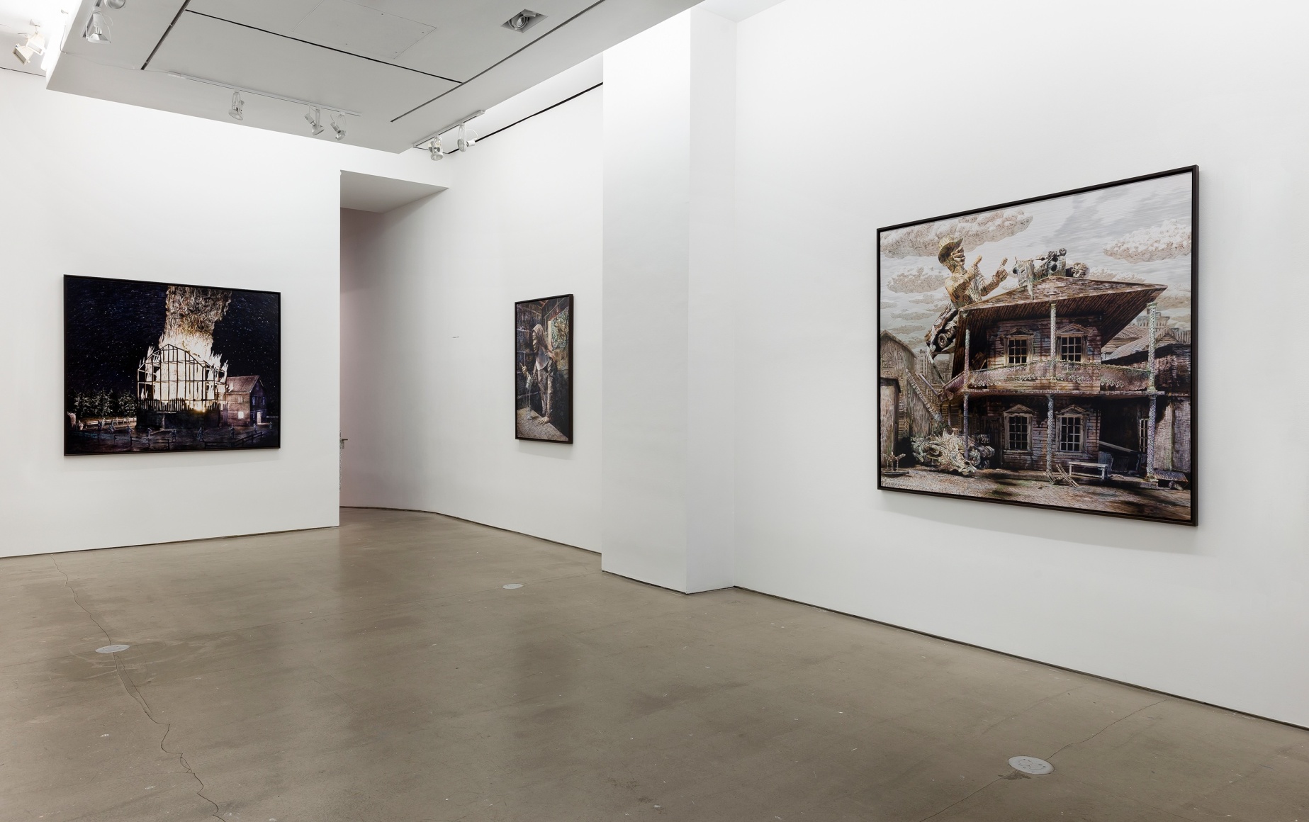 Installation of digital prints by Jasper de Beijer