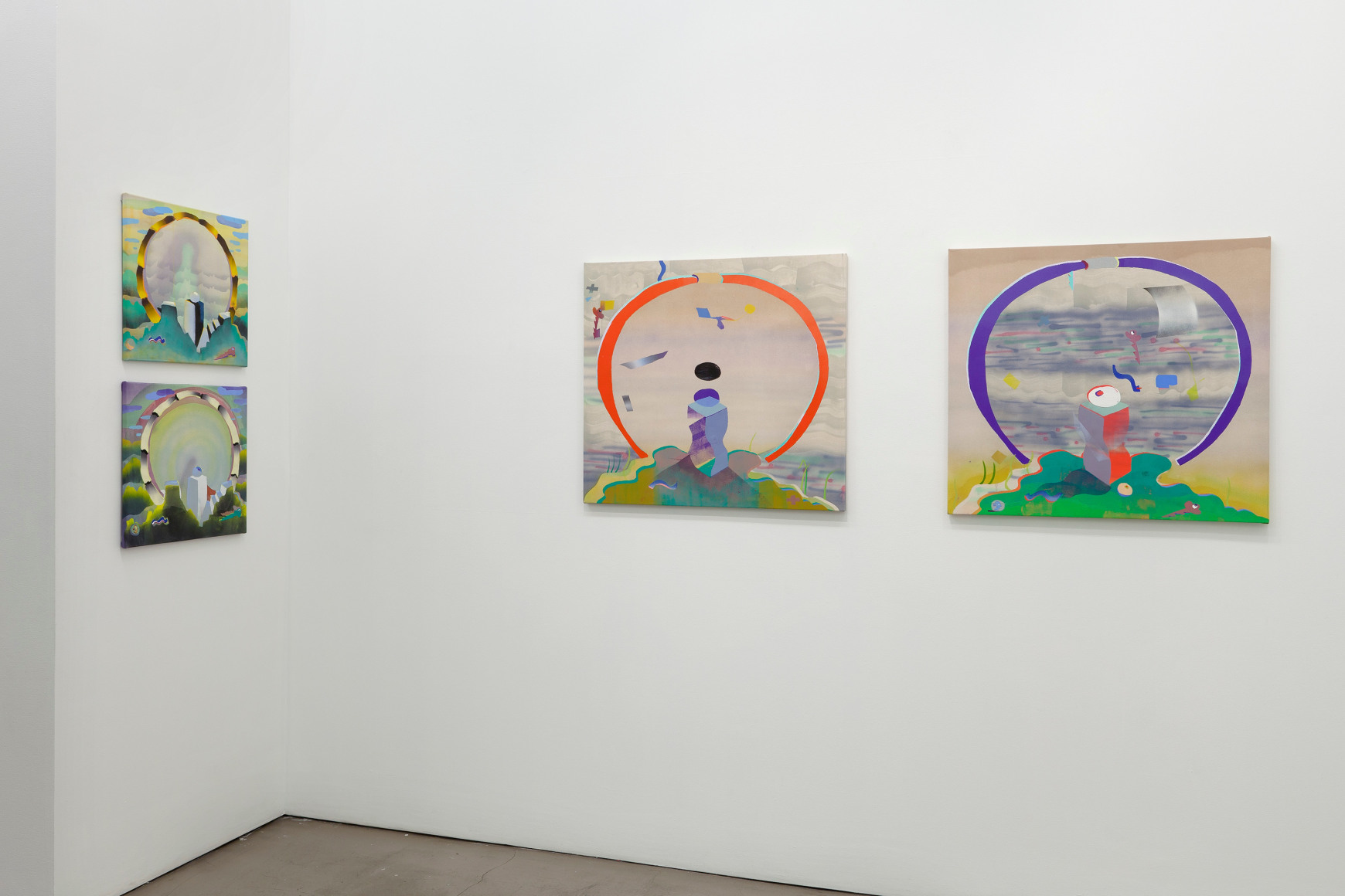 Installation of mixed media works