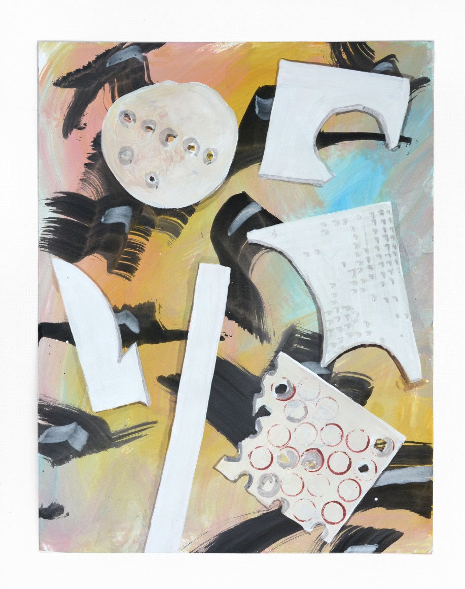 Gouache on paper by Marjolijn de Wit