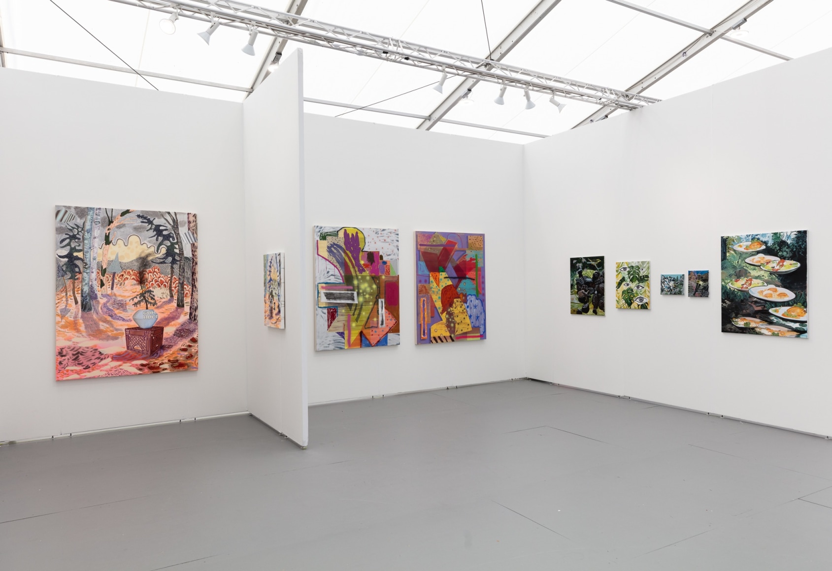Installation view at UNTITLED Miami Booth B9 2022