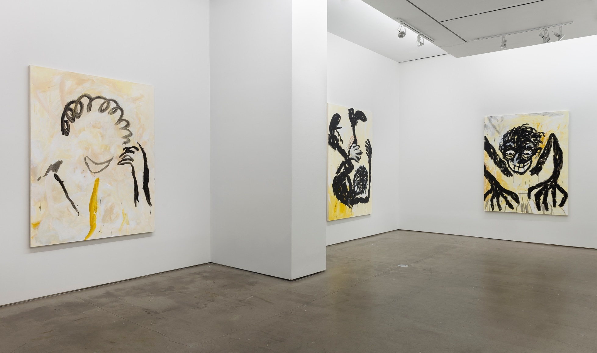 installation of paintings by Ricardo Gonzalez