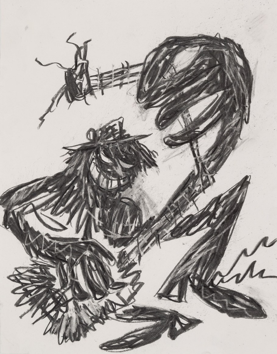 Charcoal on paper by Ricardo Gonzalez
