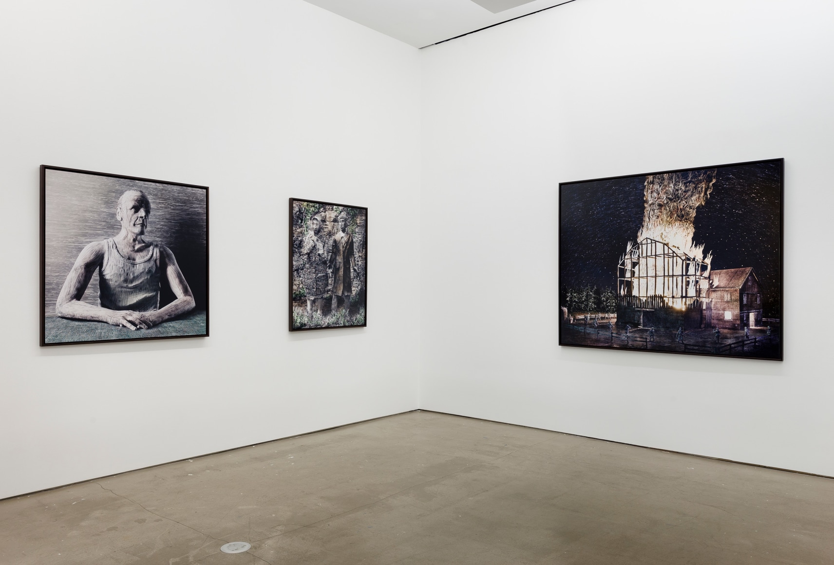 Installation of digital prints by Jasper de Beijer