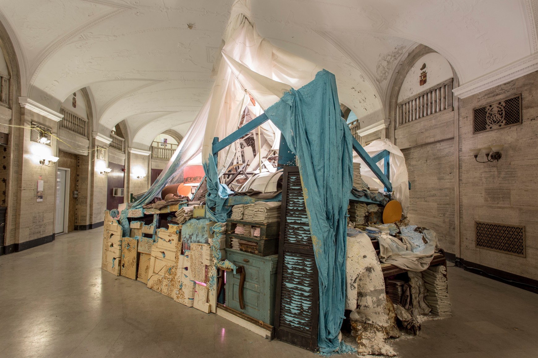 Site specific mixed media installation by Julie Schenkelberg