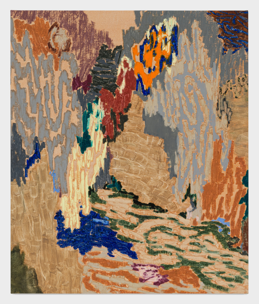 Painting on linen by Guðmundur Thoroddsen