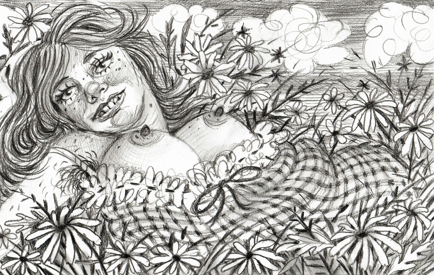 work on paper by Rebecca Morgan