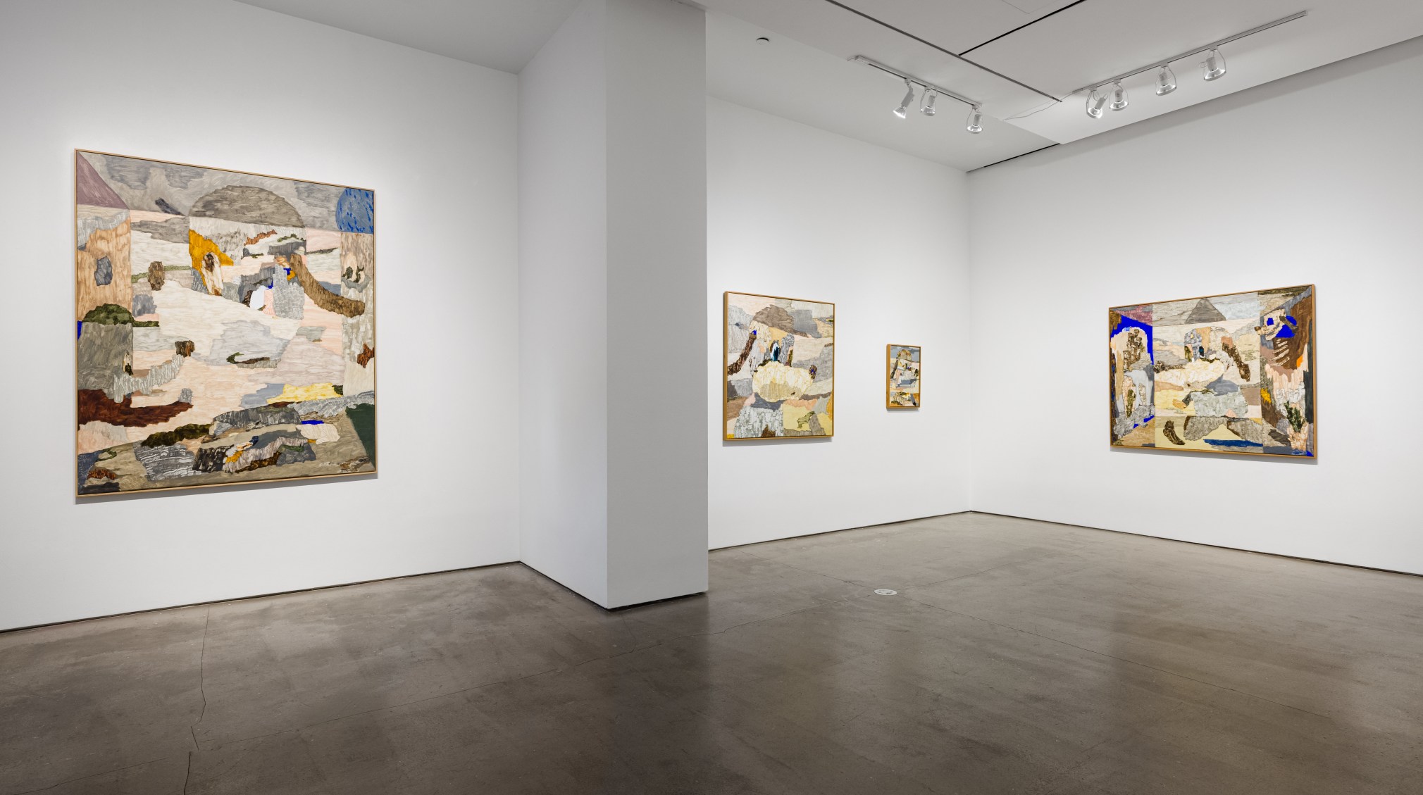 Installation view of Gudmundur Thoroddsen "Howling Hills"