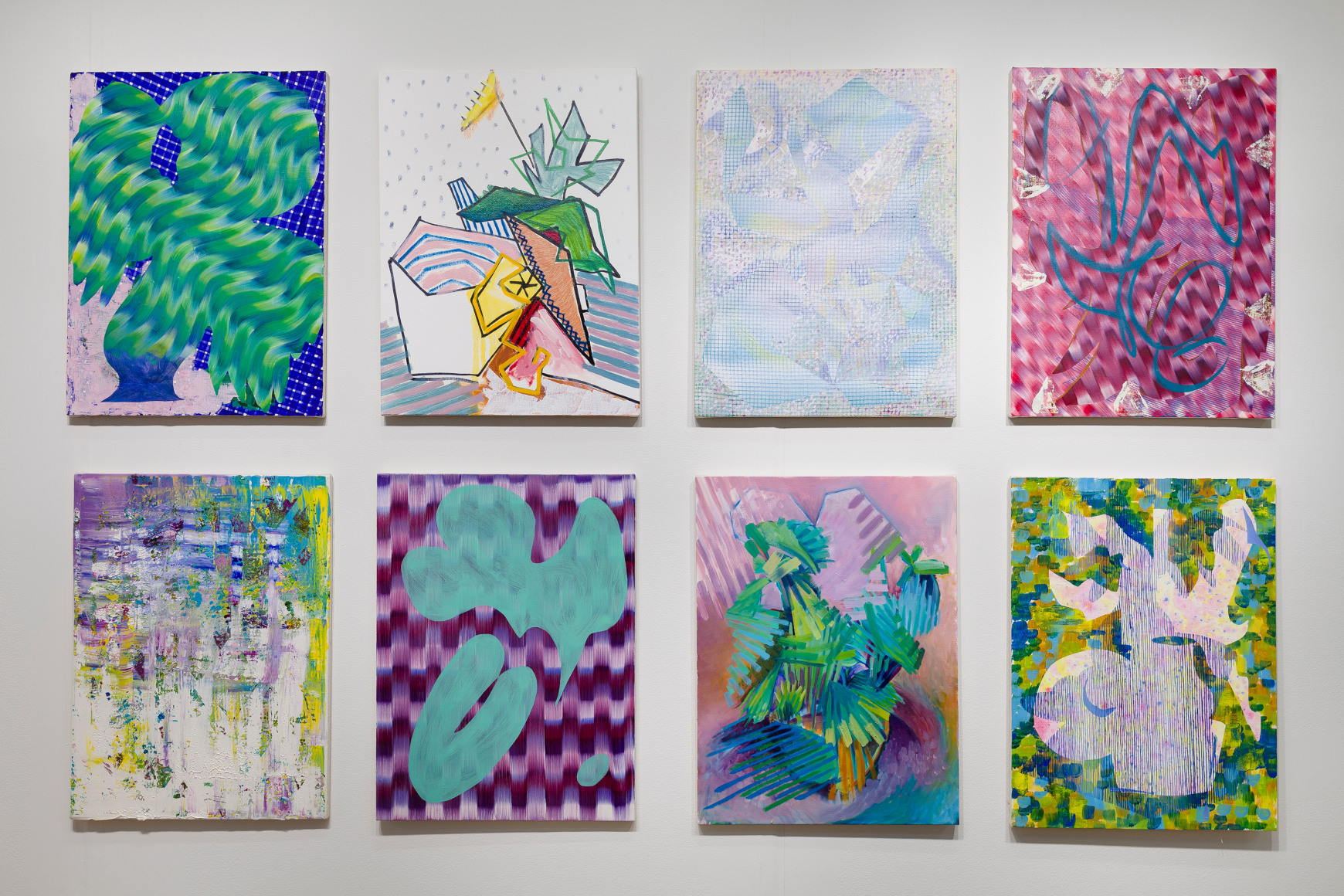 Installation of Todd Kelly paintings at VOLTA art fair