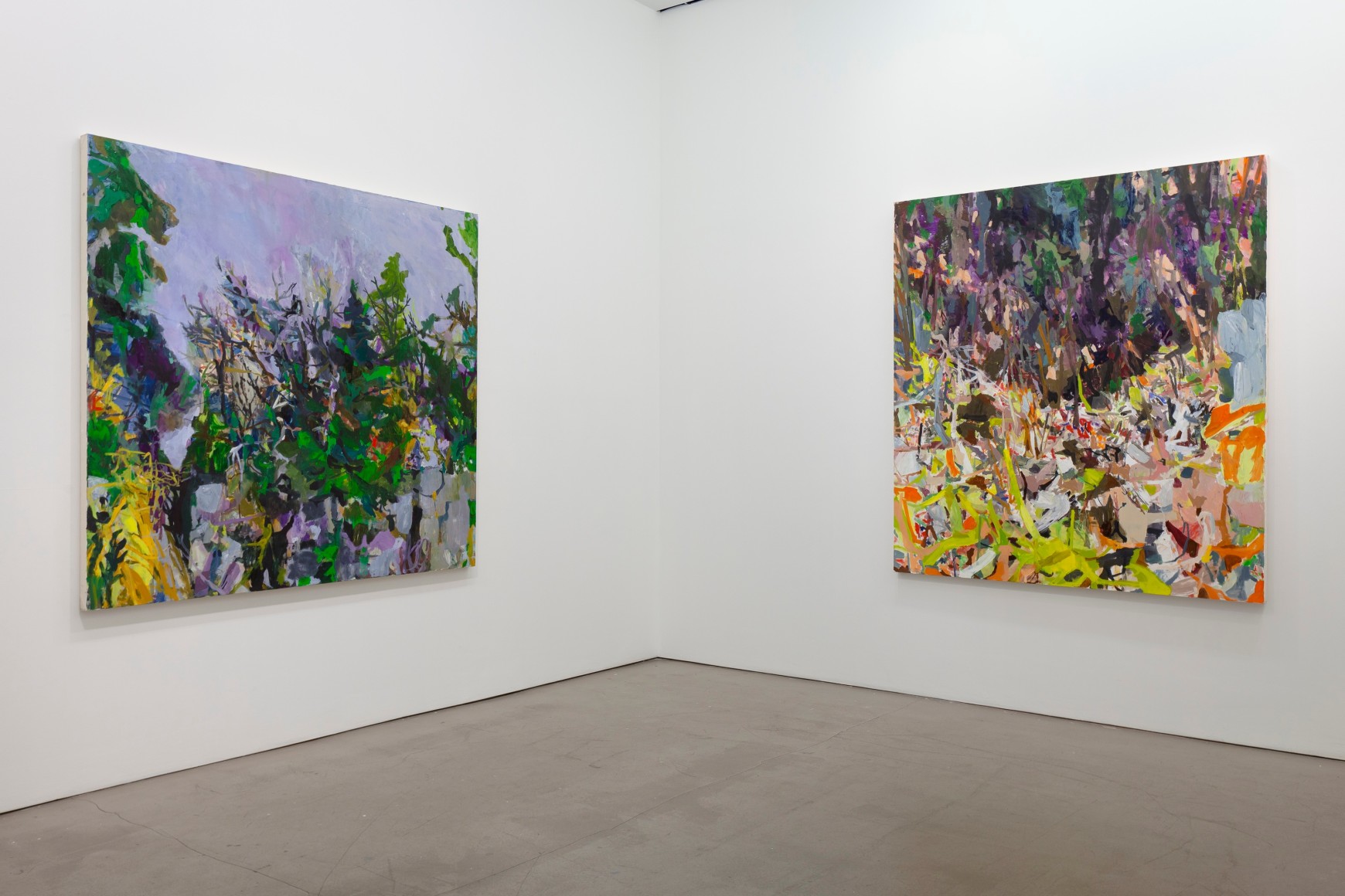 installation of paintings by Allison Gildersleeve