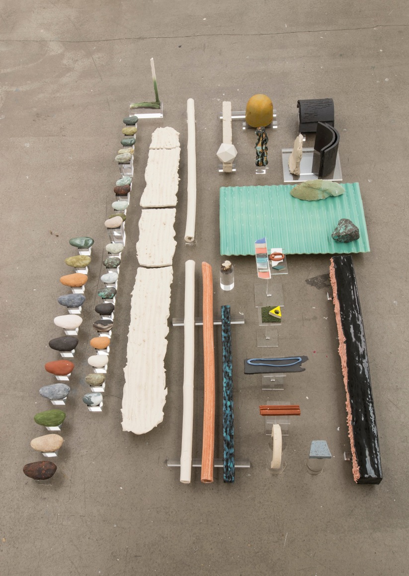 Ceramic sculpture display by Marjolijn de Wit