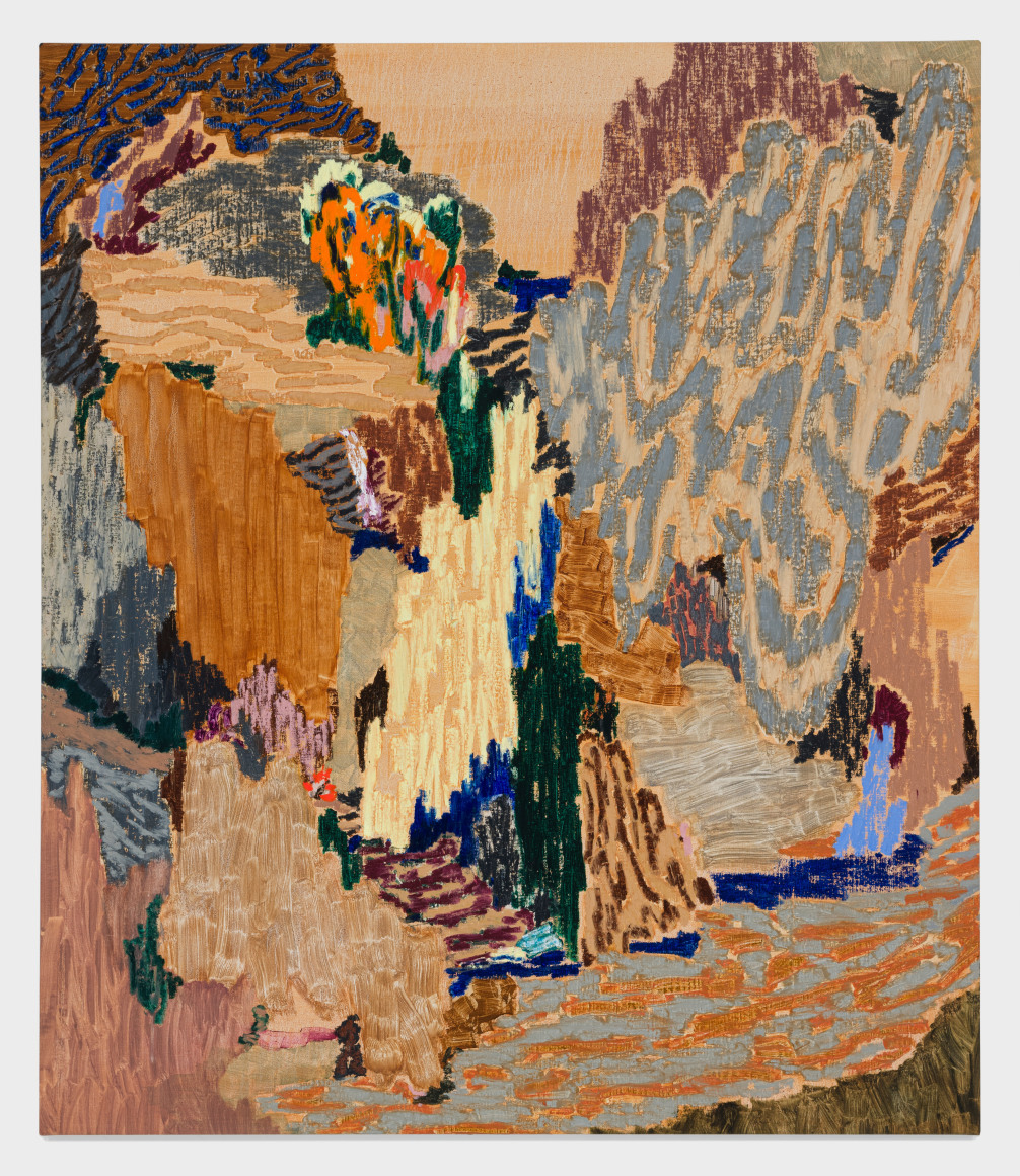 Painting on linen by Guðmundur Thoroddsen