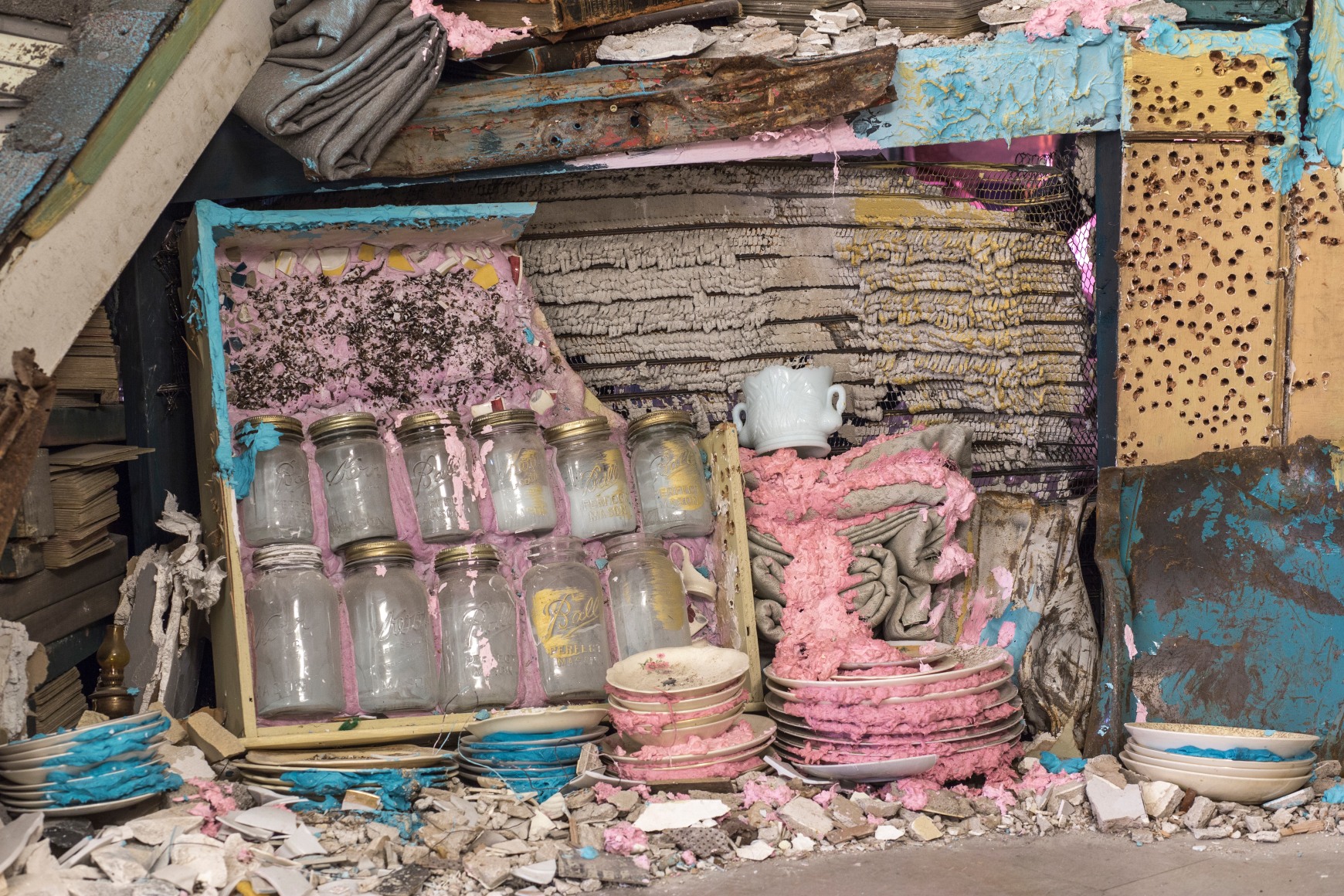 Site specific mixed media installation by Julie Schenkelberg