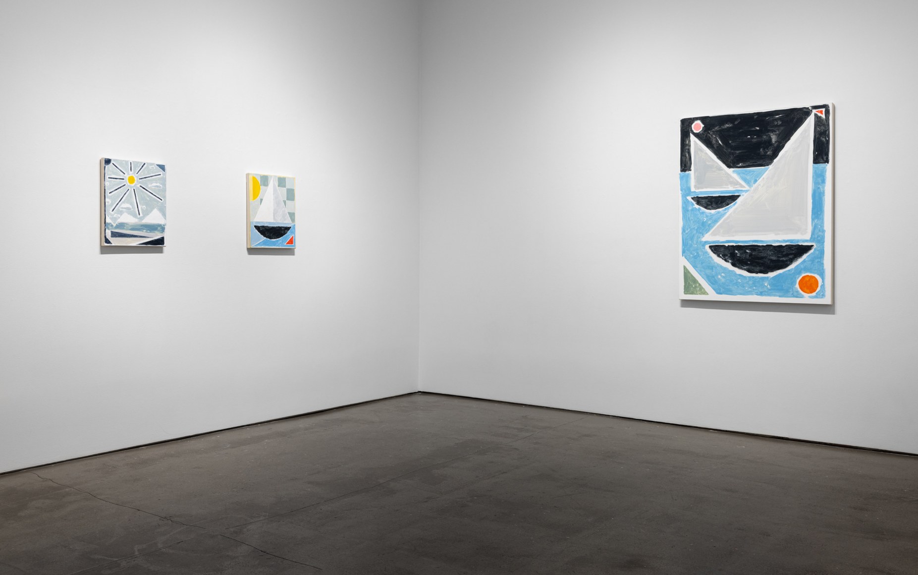 Installation views, paintings by Brian Scott Campbell