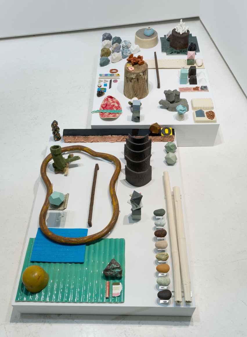 Ceramic sculpture installation by Marjolijn de Wit