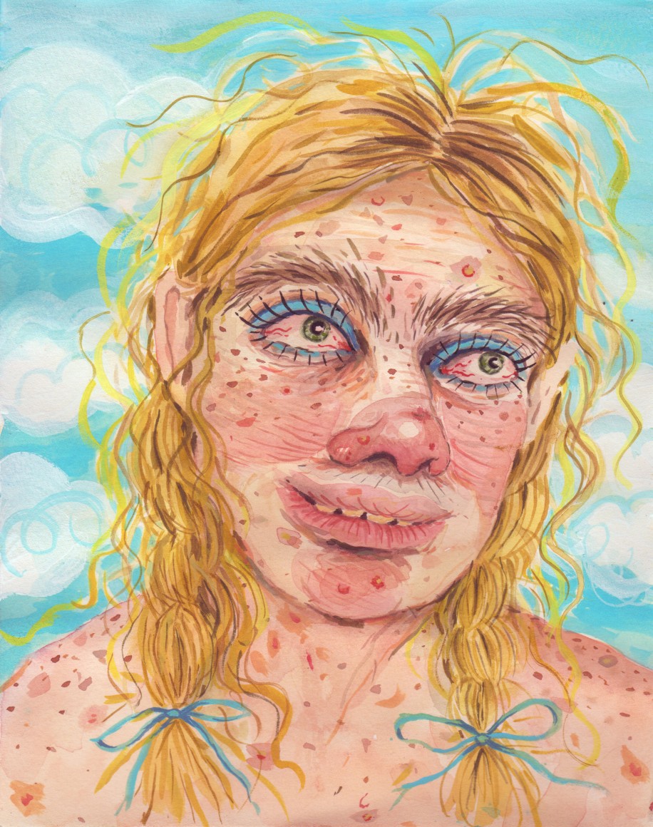 work on paper by Rebecca Morgan