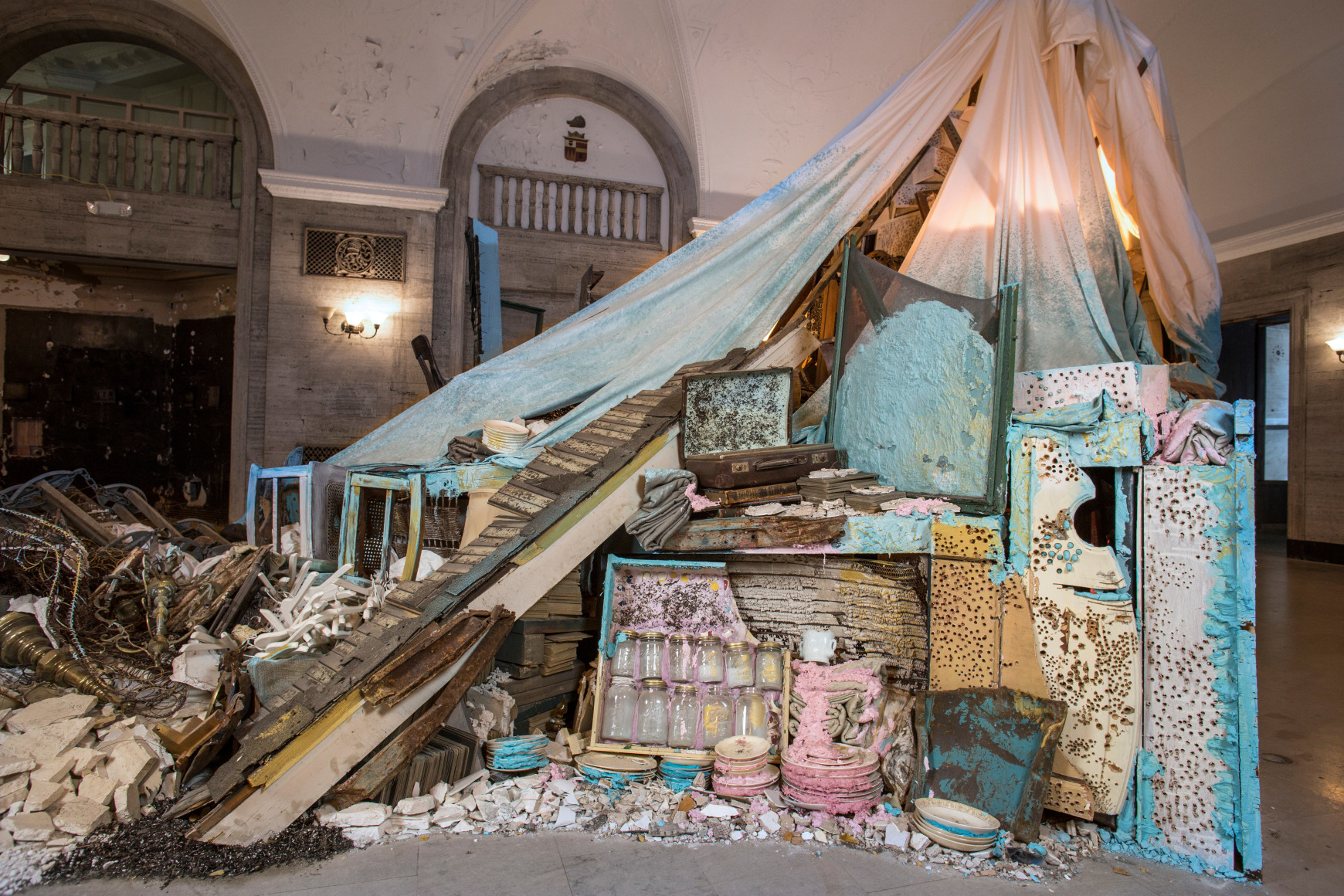 Site specific mixed media installation by Julie Schenkelberg