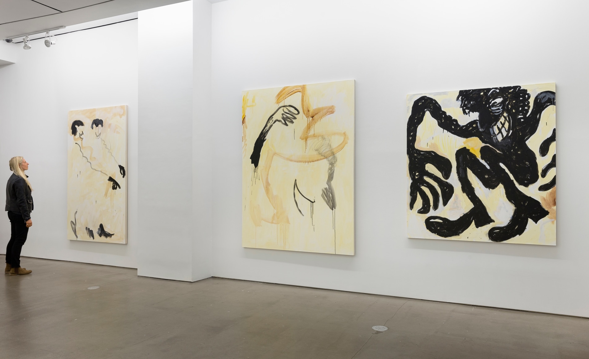 installation of paintings by Ricardo Gonzalez