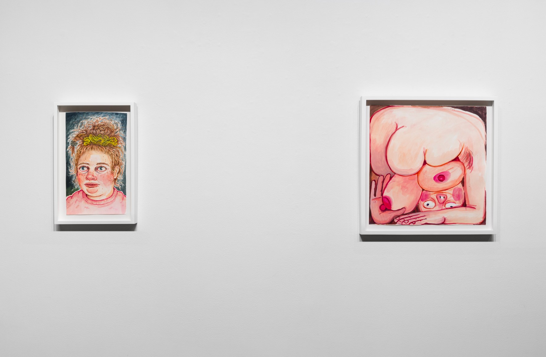 Installation view of Rebecca Morgan "Over the Hill"