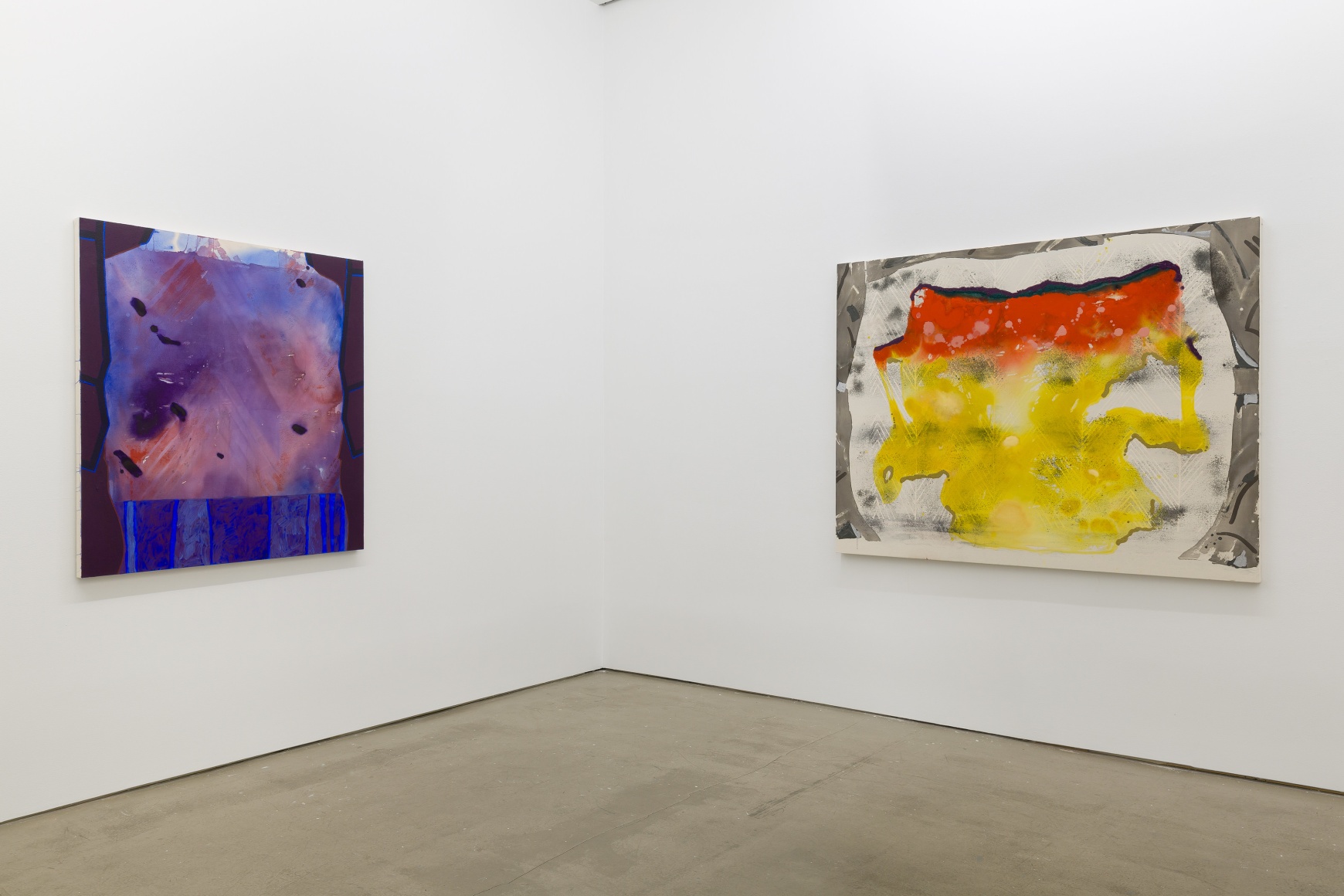 Installation of paintings by Angelina Gualdoni