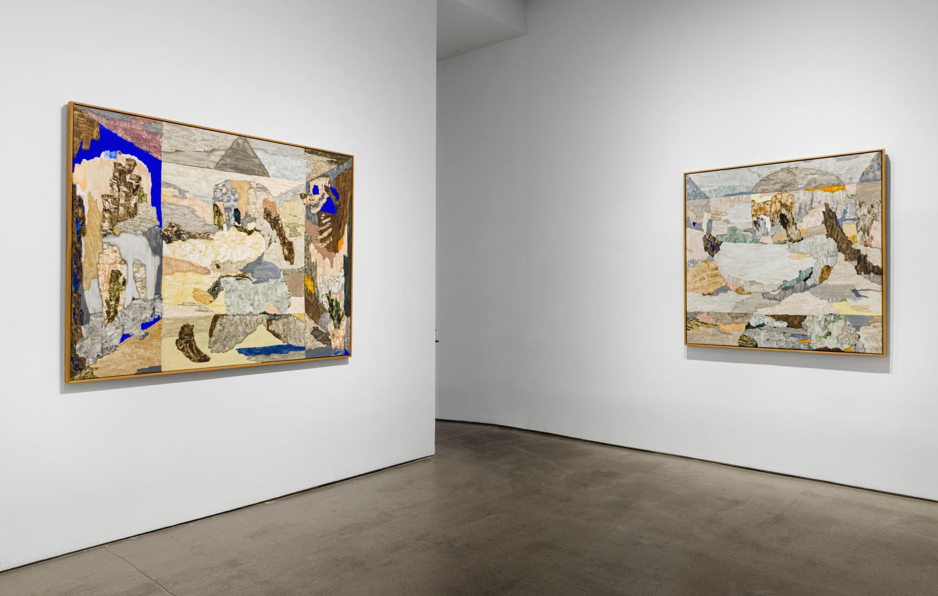 Installation view of Gudmundur Thoroddsen "Howling Hills"