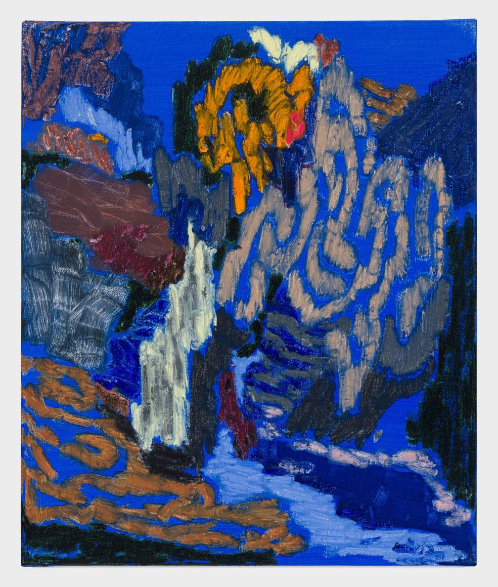 Painting on linen by Guðmundur Thoroddsen