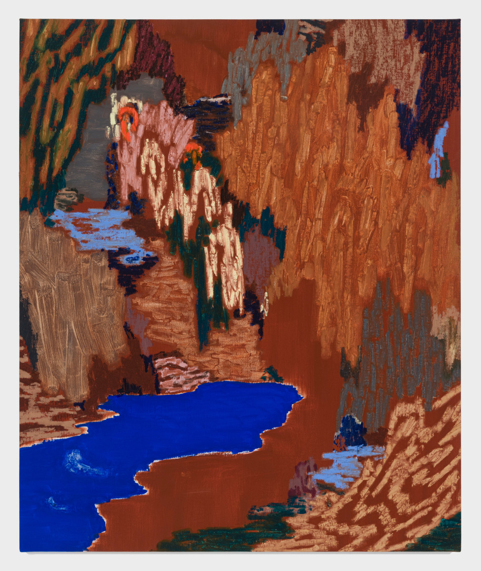 Painting on linen by Guðmundur Thoroddsen