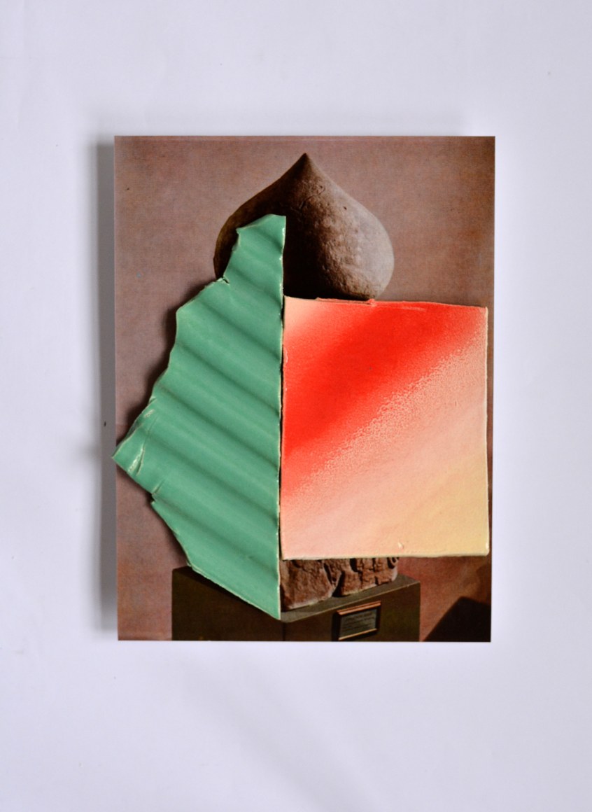 ceramic on print by Marjolijn de Wit