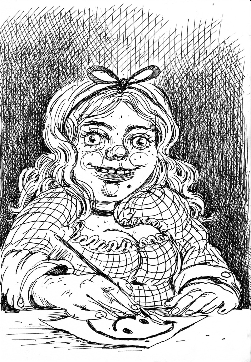 Ink on paper by Rebecca Morgan